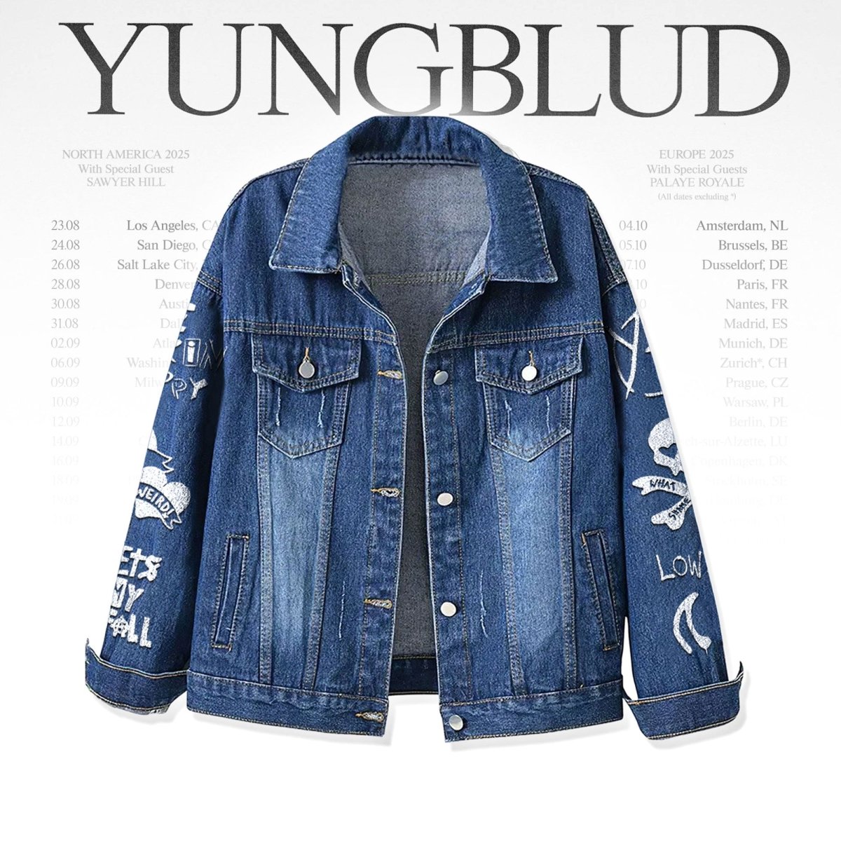 YBD Denim Jacket DC - dcprintify