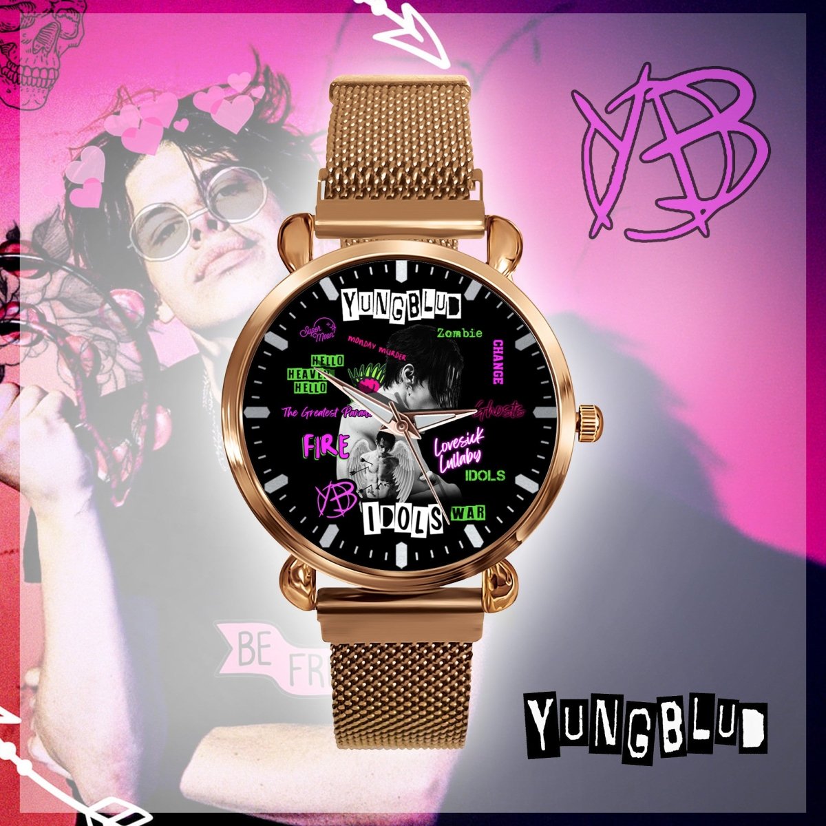 YBD Stainless Steel Watch DAT - dcprintify