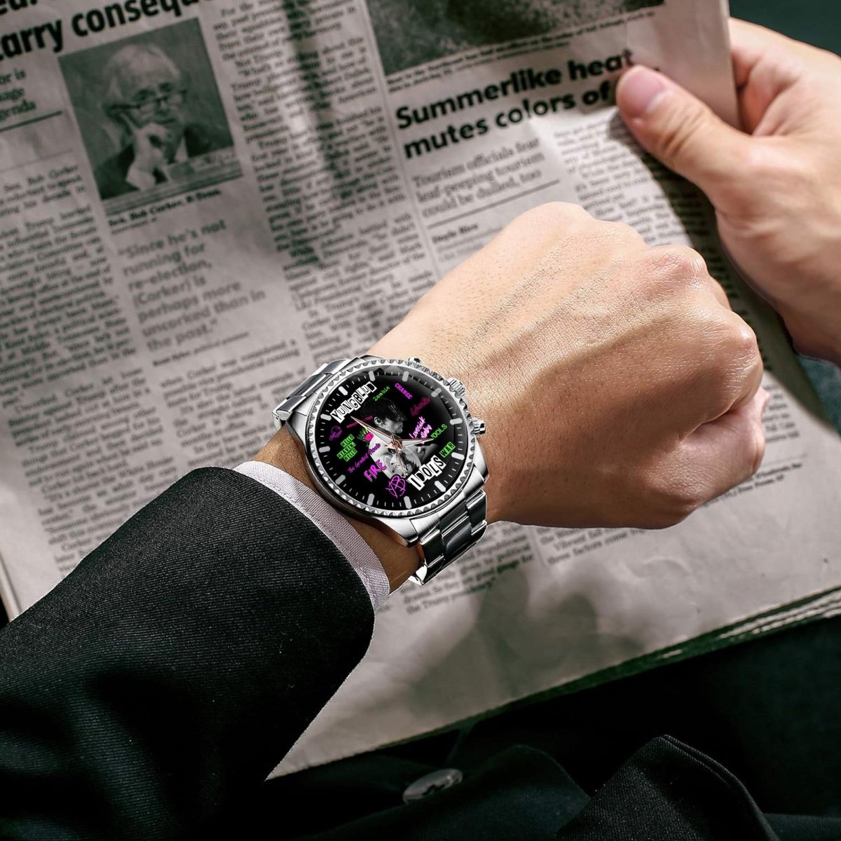 YBD Stainless Steel Watch DAT - dcprintify