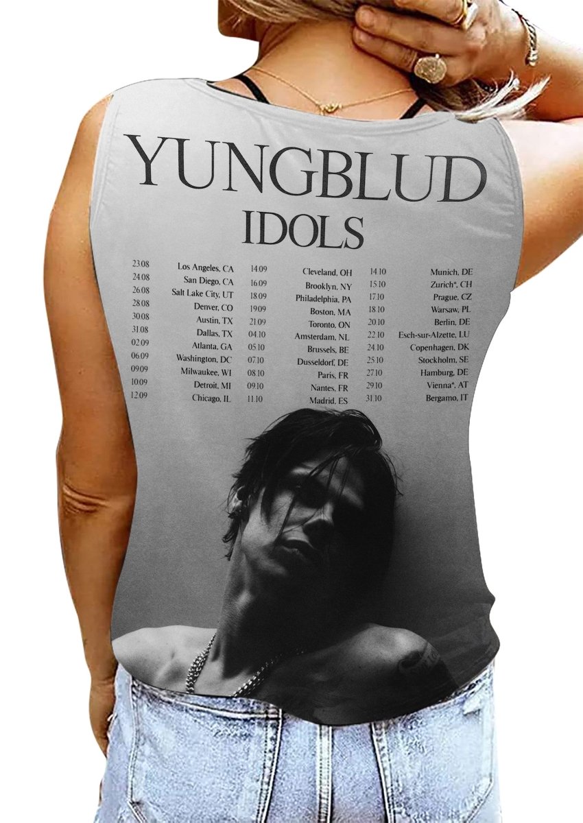 YBD Women's V - neck Tank Top TNSM - dcprintify