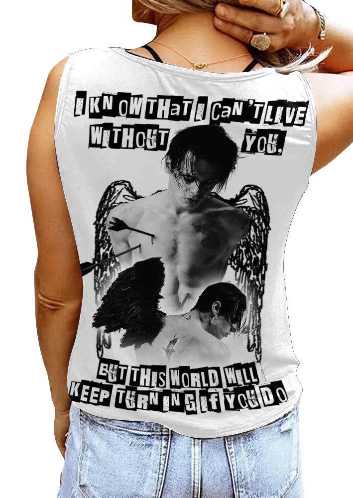 YBD Women's V - neck Tank Top TTT - dcprintify